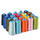Ring Spun Industrial Sewing Thread , Colourful Polyester Core Spun Thread