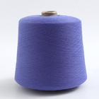 Raw White Dope Dyed Polyester Yarn Paper Or Plastic Cone Abrasion Resistance