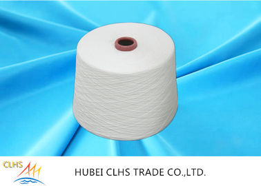 Optical White Ring Spun Polyester Yarn 50 / 2  50 / 3 100% Polyester stable fiber Material
