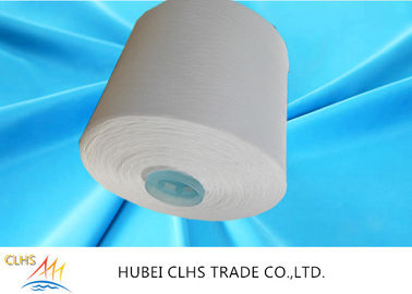 Raw White Semi Dull Polyester Yarn 42 / 2 100% Yizheng Polyester Staple Fiber