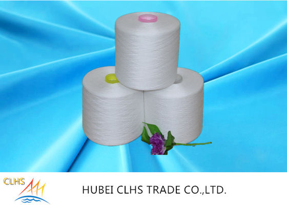 Raw White Bright 42/2 Spun Polyester Yarn 100% Yizheng For Sewing Thread