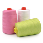 100% Virgin Spun Multi Colored Sewing Thread , Knitting Weaving Polyester Core Spun Thread