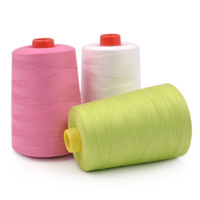In Stock Polyester Threads Hilos De Coser Solid Color Dyed Spun 100% Polyester Yarn 40/2 Polyester Sewing Thread