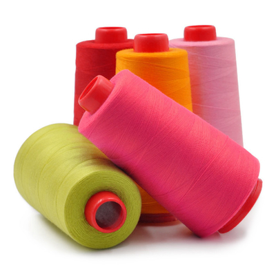 Good Evenness Polyester Core Spun Thread  Multi Colored Threads For Sewing