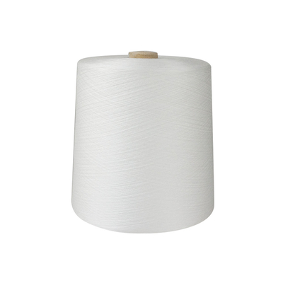 Low Hygroscopic 40 / 3  Raw White Yarn , Recycled Spun Sewing Thread Yarn