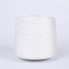 100 Polyester Spun Yarn 20s 30s , Dyed Polyester Twisted Yarn Low Water Shrinkage