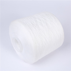 Eco - Friendlypolyester Ring Spun Yarn , Core Spun Raw White Yarn Good Evenness