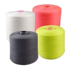 Plastic Cone Polyester Sewing Thread , Bright Polyester Weaving Yarn AAA Grade