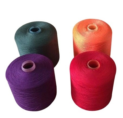 Hot Selling 40/2, 40/3 Colors 100% Polyester Dyed Spun Yarn For Sewing Clothing Factory