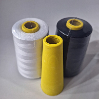 In Stock Wholesale Solid Color Dyed Spun 100% Polyester Yarn With Different Colors 40/2 Polyester Sewing Thread