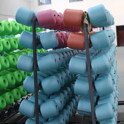 Hot Selling 40/2, 40/3 Colors 100% Polyester Dyed Spun Yarn For Sewing Clothing Factory