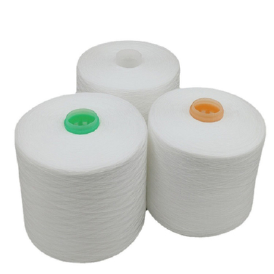 Hot Selling Raw White 100% Spun Polyester Yarn Sewing 20/2 30/2 40/2