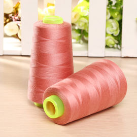 Embroidery Dyed Polyester Yarn 20 / 2 100% Polyester Sewing Thread For Jeans