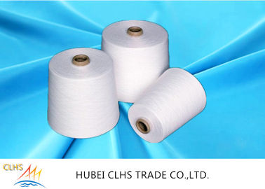 Bright Ring Spun Polyester Yarn On Plastic / Paper Cone With 100%