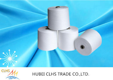 Low Shrinkage Raw White Spun Polyester Yarn High Strength Sewing Thread Anti - Pilling