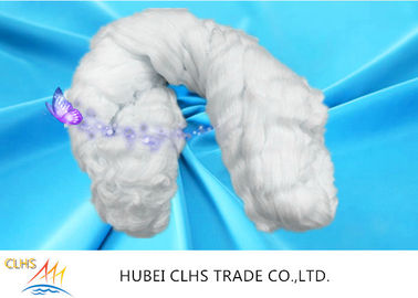 100 Percent Poly Polyester Twisted Yarn In Hank , Optical White Polyester Staple Yar