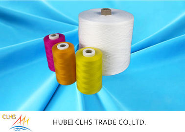 Eco Friendly Nature White Polyester Core Spun Yarn Knotless Good Fastness