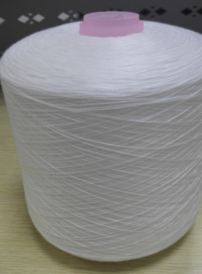 High Tenacity 20/2 20/3 Raw White 100% Polyester Spun Yarn For Sewing Jeans