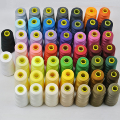Customized Colors 45/2 Polyester Sewing Thread With High Tenacity And Normal Packing