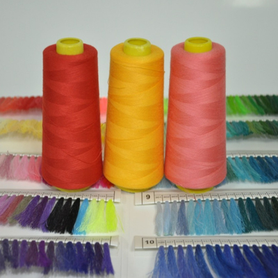 40/2 Colors 100% Polyester Sewing Thread  With Dyed Pattern