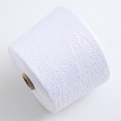 White Spun Polyester Yarns 202 302 402 502 For  Textiles