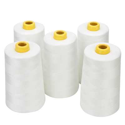 40s/2 Sewing Thread Base Color 5000 Yards Raw White Bleached Black Polyester Thread