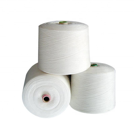 Top Quality 40/3 Raw White 100% Polyester Ring Spun Yarn for Sewing Thread