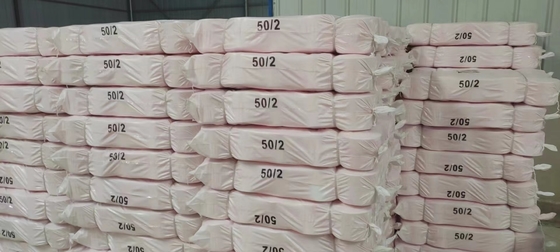 20/2 40/2 Bright Ring Spun Polyester Yarn On Plastic / Paper Cone With 100%