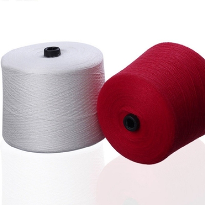 Raw White 50/2 40/2 100% Spun Polyester Yarn For Sewing