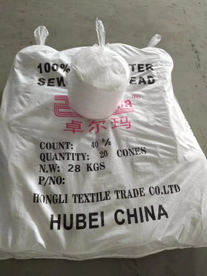 60/2 60/3 60s Optical White Raw White 100% Polyester Spun Yarn for Sewing Thread