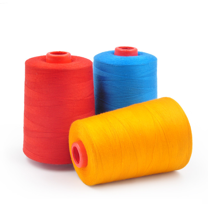 Good Evenness Polyester Core Spun Thread  Multi Colored Threads For Sewing