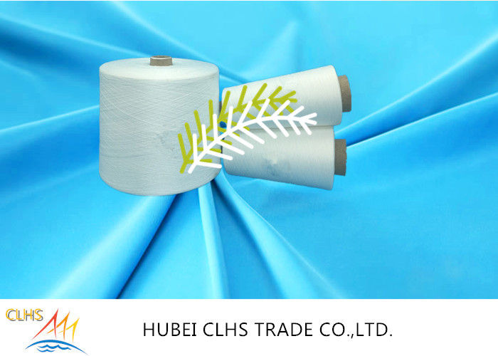 Plastic Tube 40 / 3 Ring Spun Polyester Yarn S Twist For Clothing Weaving