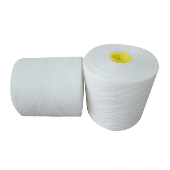 40/2, 50/2, 60/2 Single Twist  Polyester Core Spun Yarn , Polyester Weaving Yarn Less Broken Ends